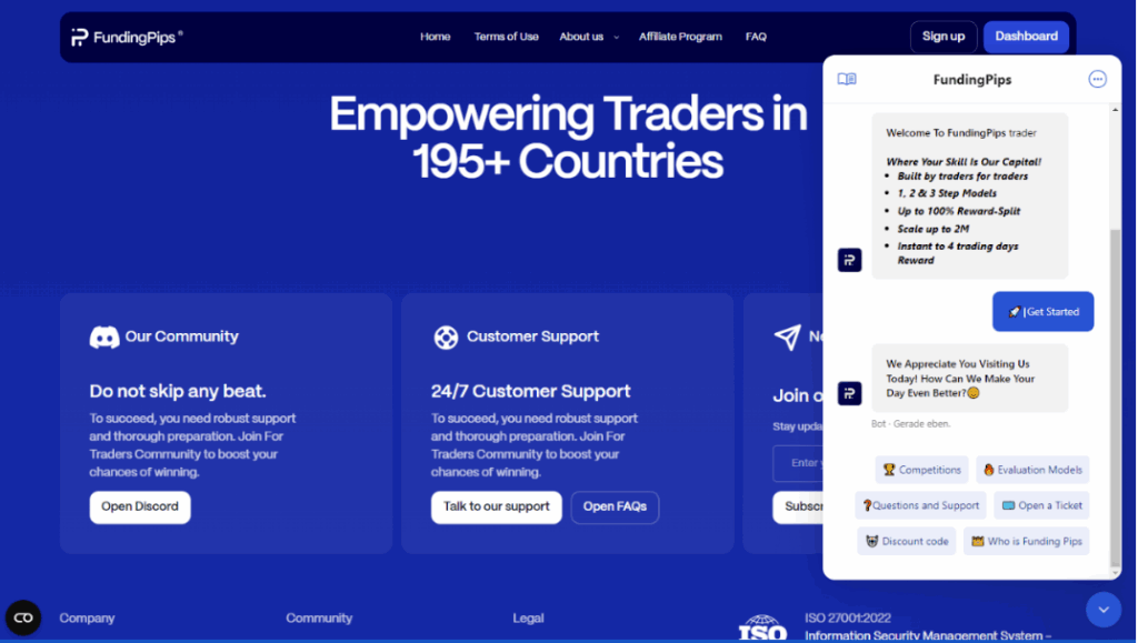 Funding Pips proprietary trading platform, challenges, dashboard, and rules - Preview 5